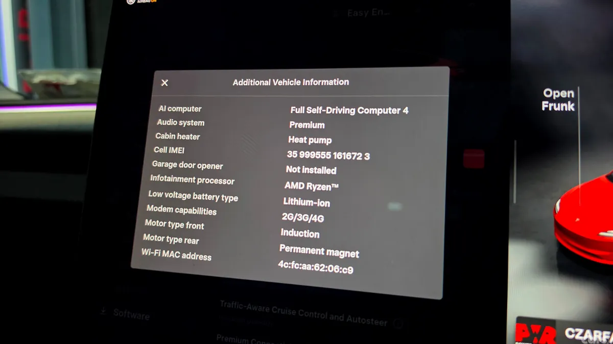 Tesla Model 3 Saloon, Electric, 2024, Red