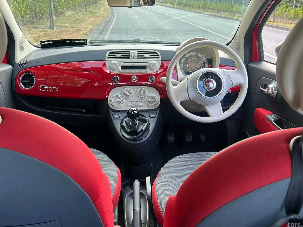 Fiat 500 Hatchback, Petrol, 2015, Red