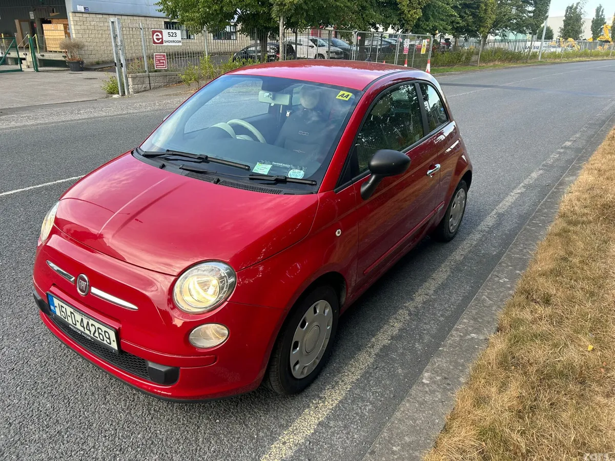 Fiat 500 Hatchback, Petrol, 2015, Red