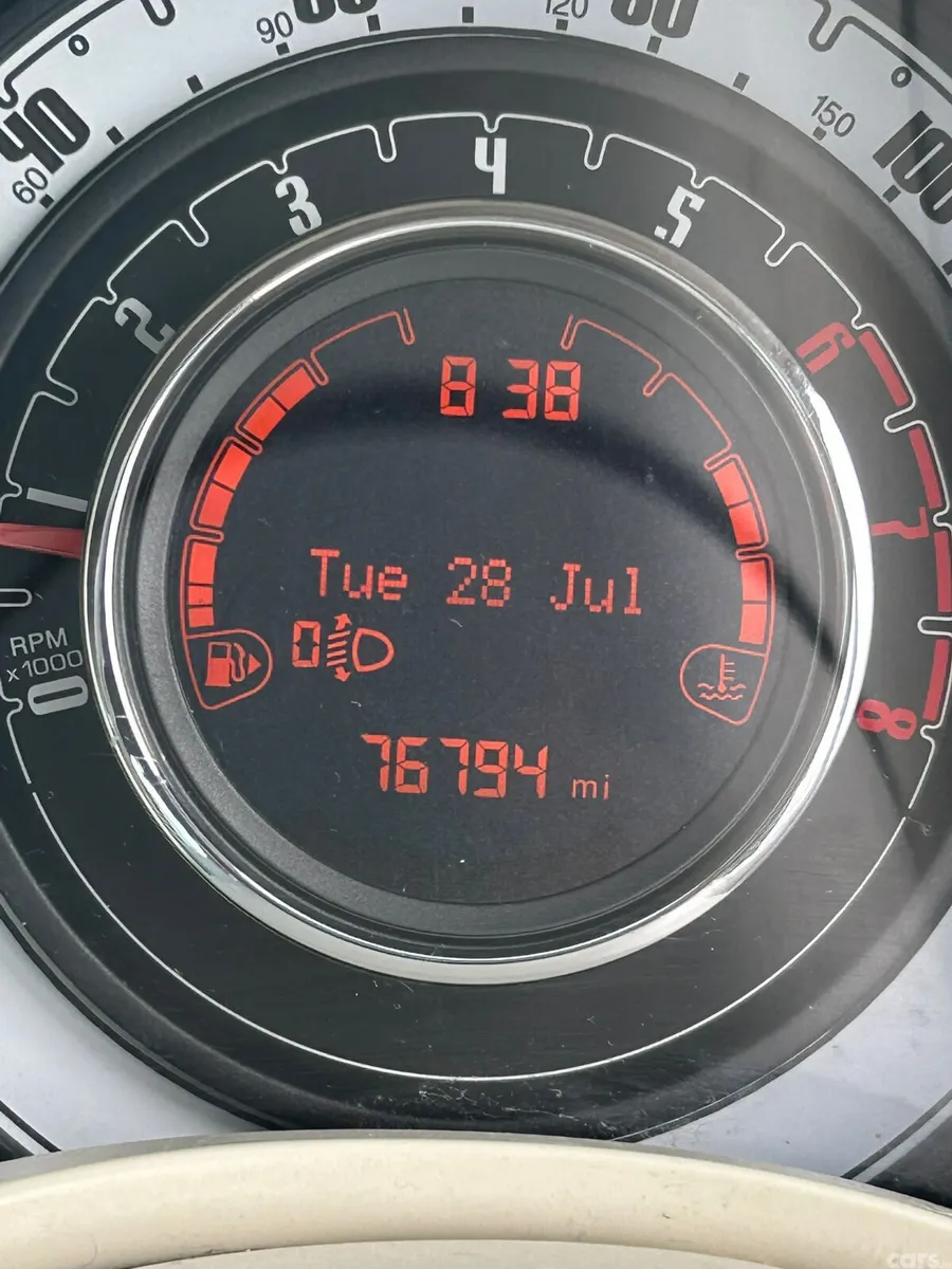 Fiat 500 Hatchback, Petrol, 2015, Red