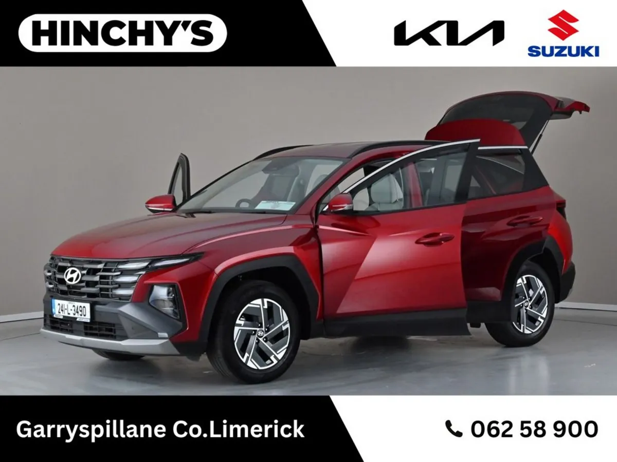 Hyundai Tucson SUV, Petrol Hybrid, 2024, Red