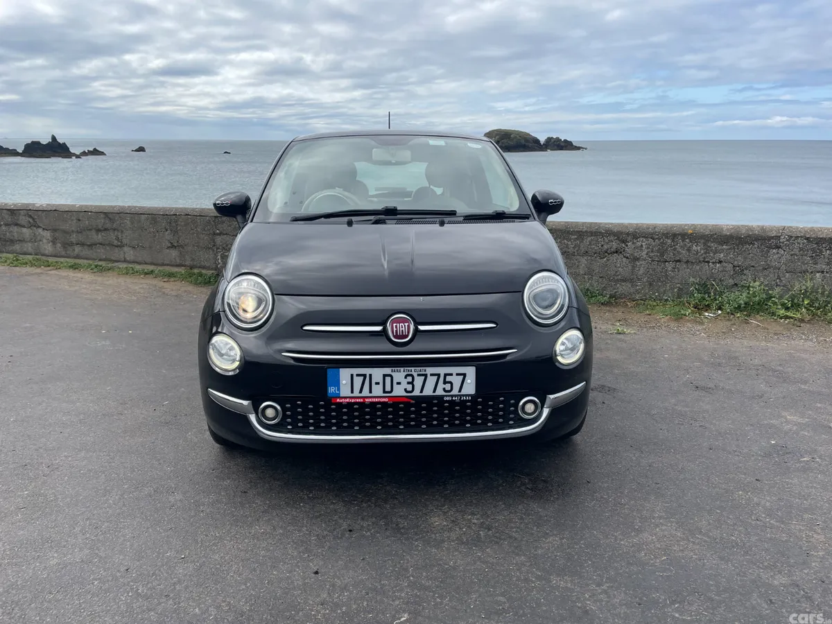 Fiat 500 Hatchback, Petrol, 2017, Black