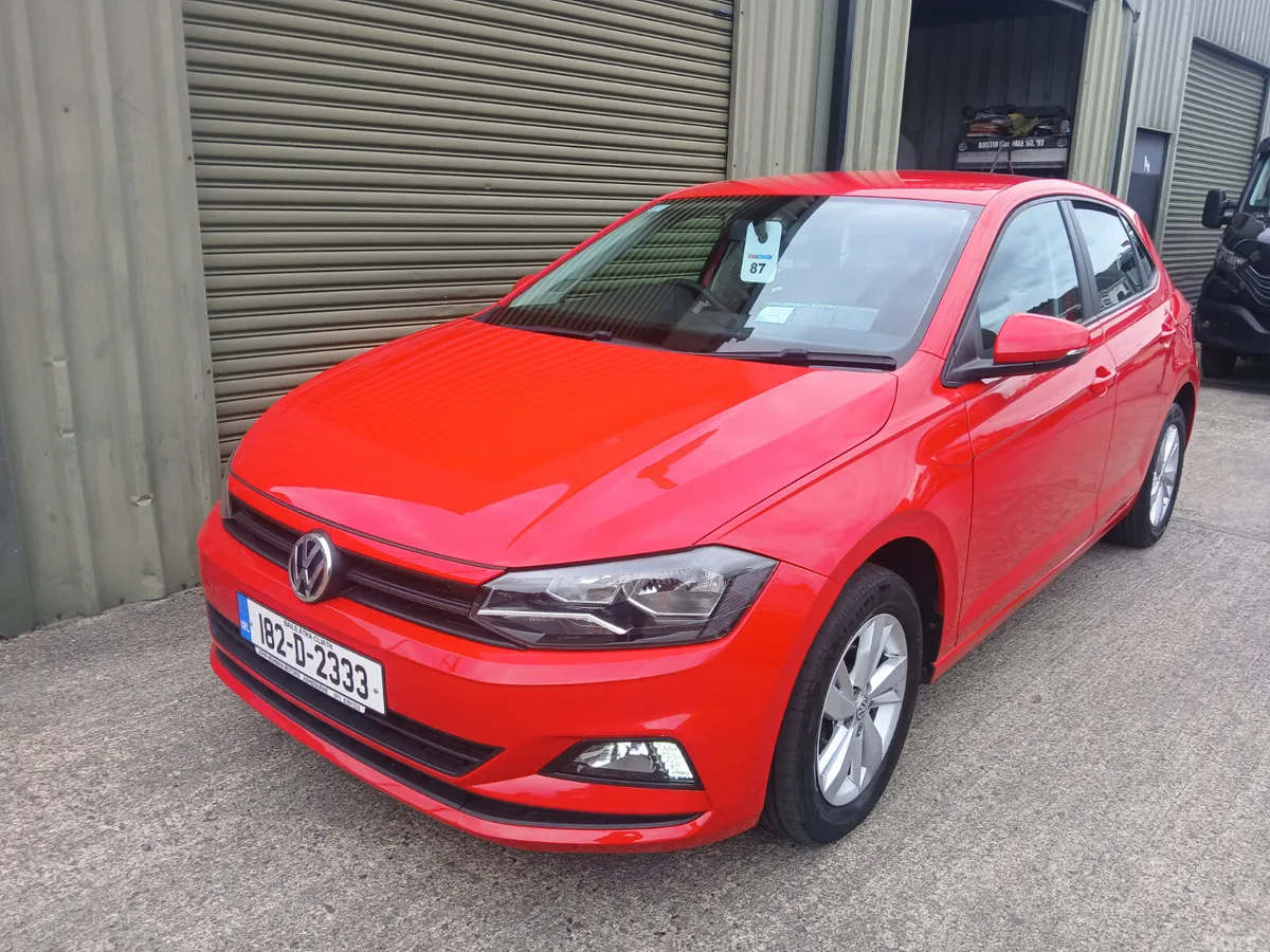 Volkswagen Polo Hatchback, Petrol, 2018, Red