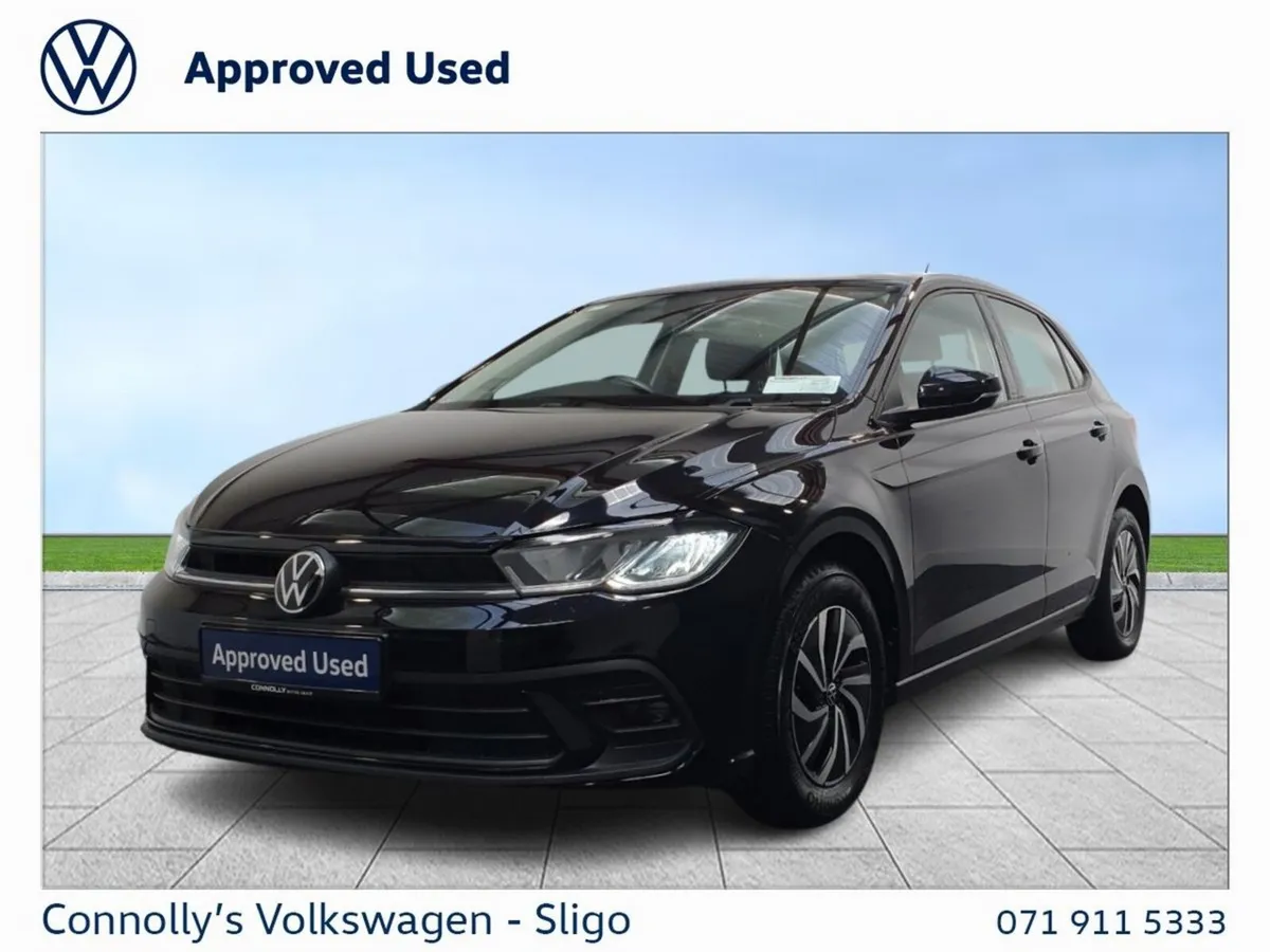 Volkswagen Polo Hatchback, Petrol, 2023, Black