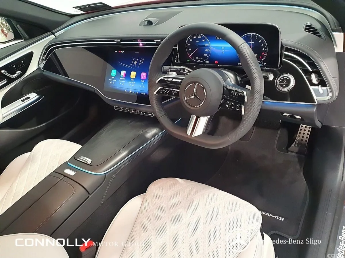 Mercedes-Benz E-Class Saloon, Diesel Plug-in Hybrid, 2026, Red