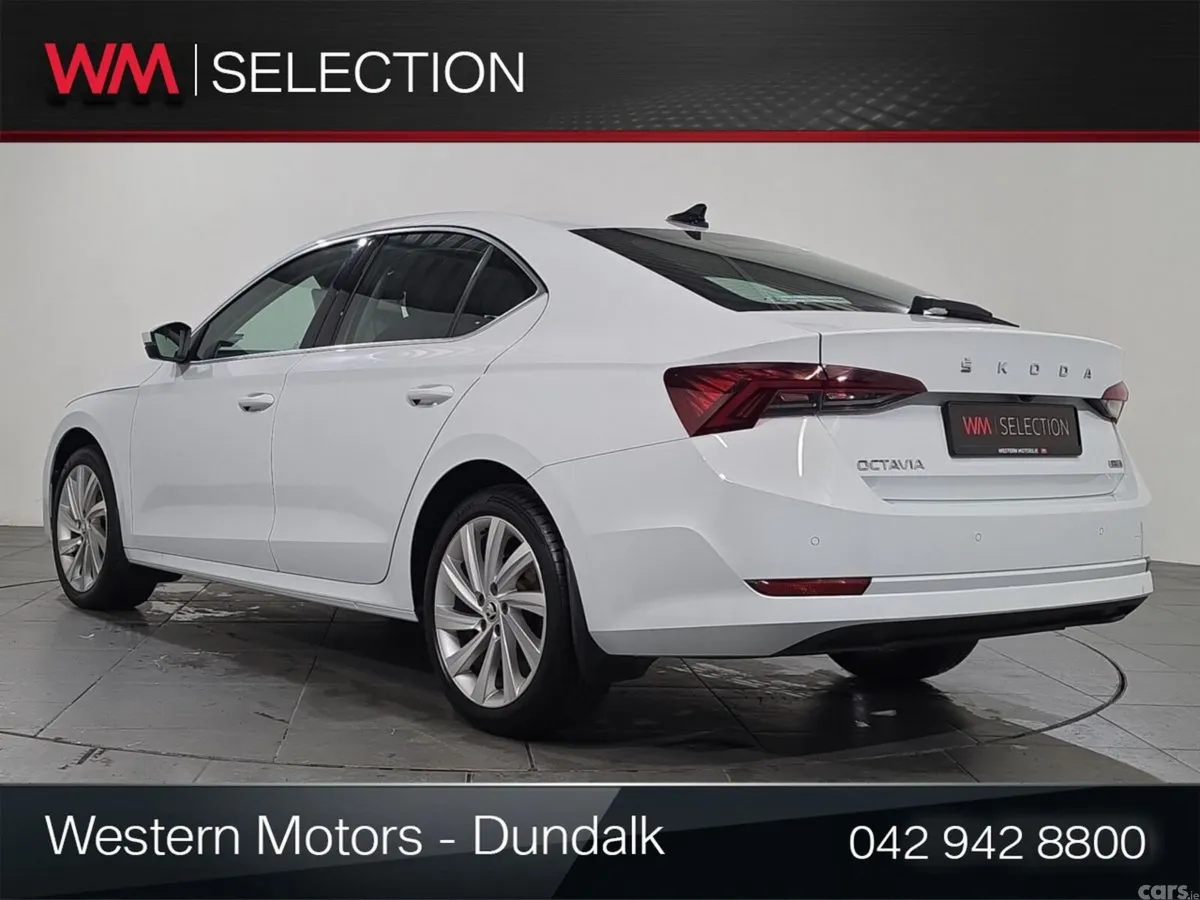 Skoda Octavia Saloon, Petrol Hybrid, 2024, White