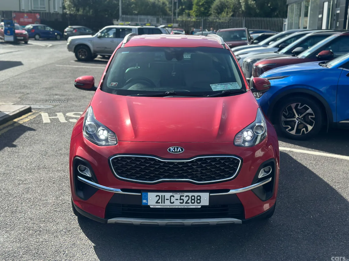 Kia Sportage SUV, Diesel Hybrid, 2021, Red