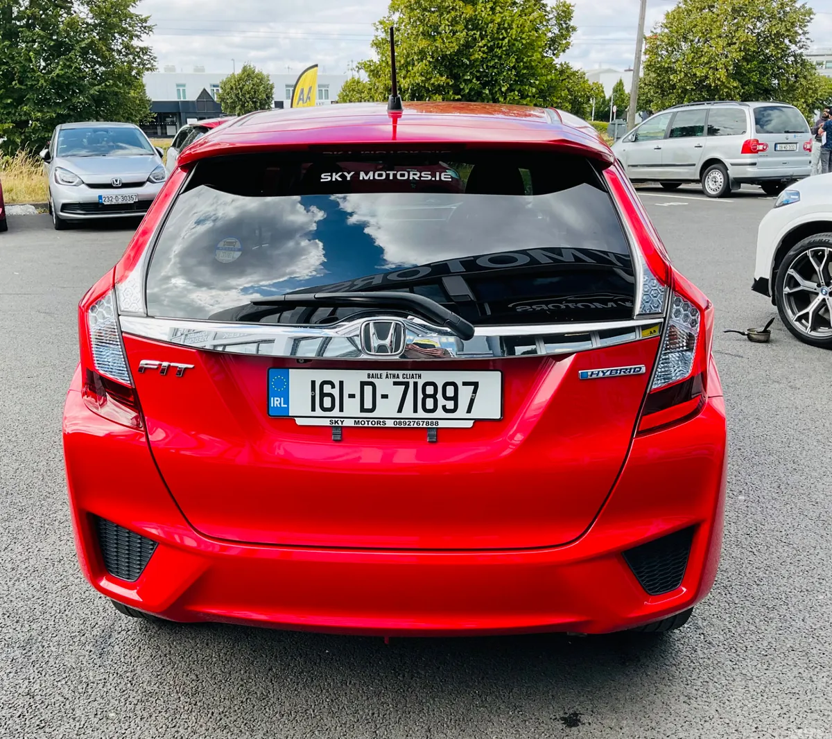 Honda Fit Hatchback, Petrol Hybrid, 2016, Red