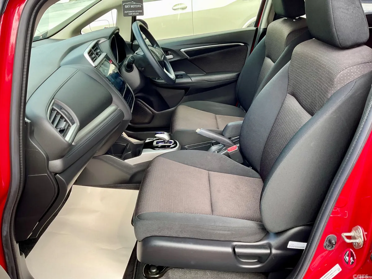 Honda Fit Hatchback, Petrol Hybrid, 2016, Red