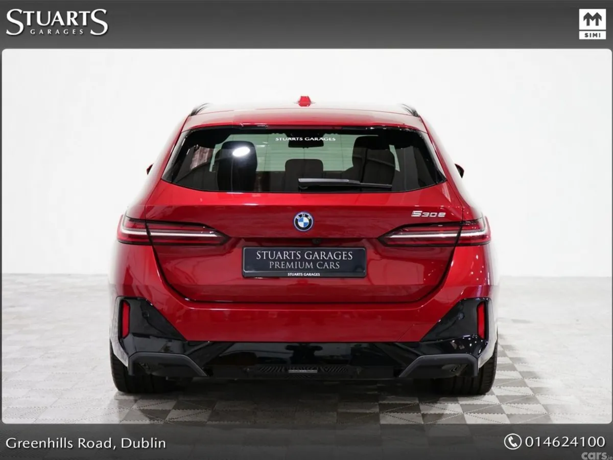 BMW 5-Series Estate, Petrol Plug-in Hybrid, 2025, Red