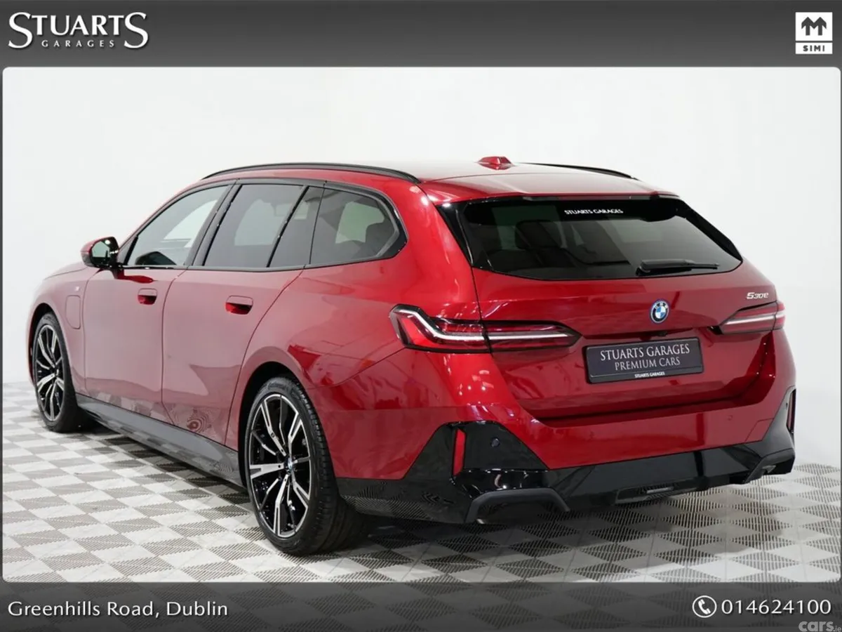 BMW 5-Series Estate, Petrol Plug-in Hybrid, 2025, Red