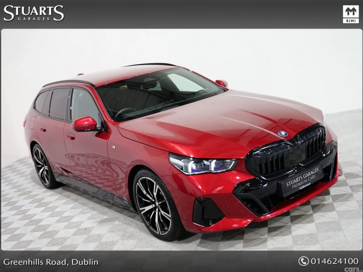 BMW 5-Series Estate, Petrol Plug-in Hybrid, 2025, Red