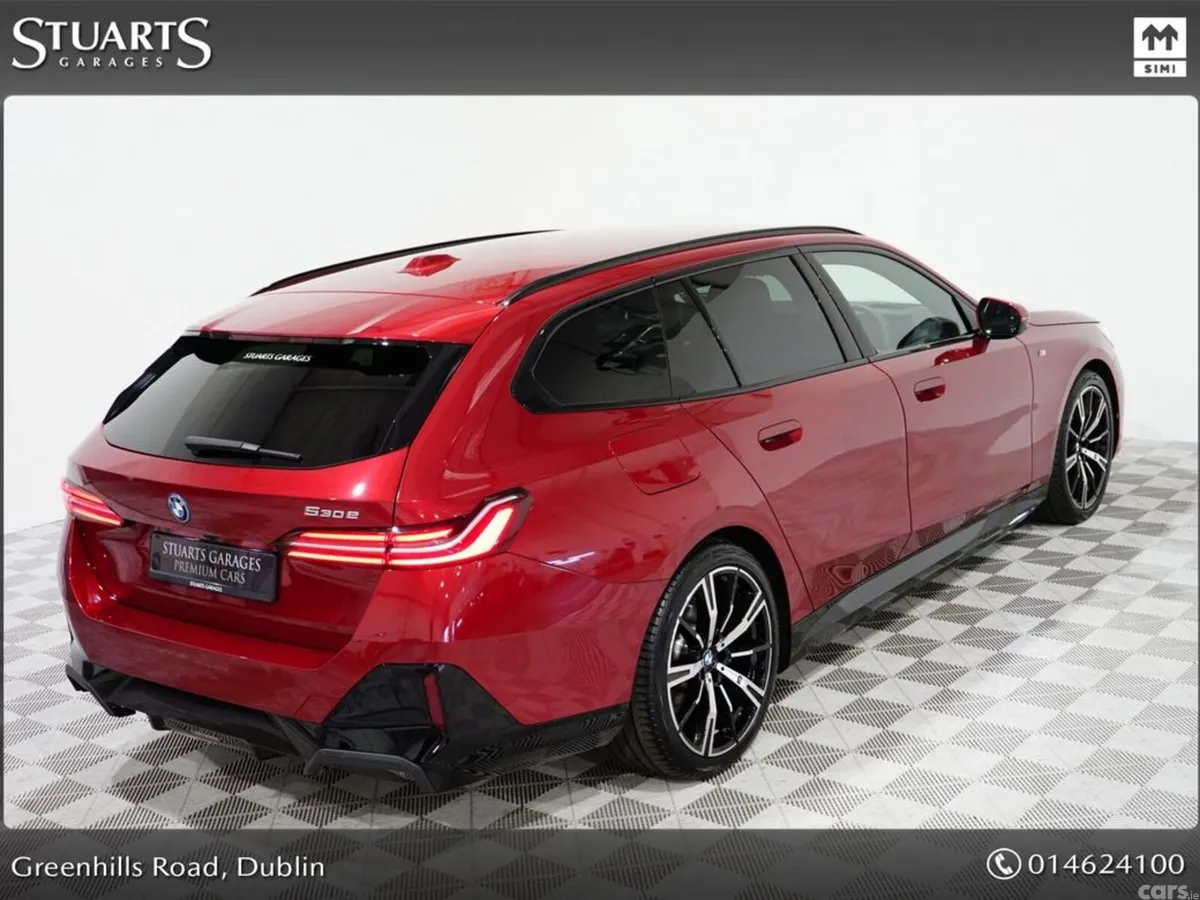 BMW 5-Series Estate, Petrol Plug-in Hybrid, 2025, Red