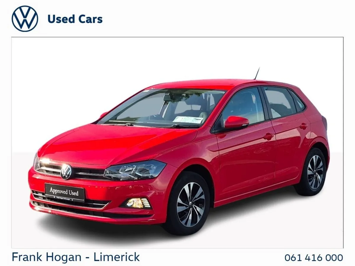 Volkswagen Polo Hatchback, Petrol, 2021, Red