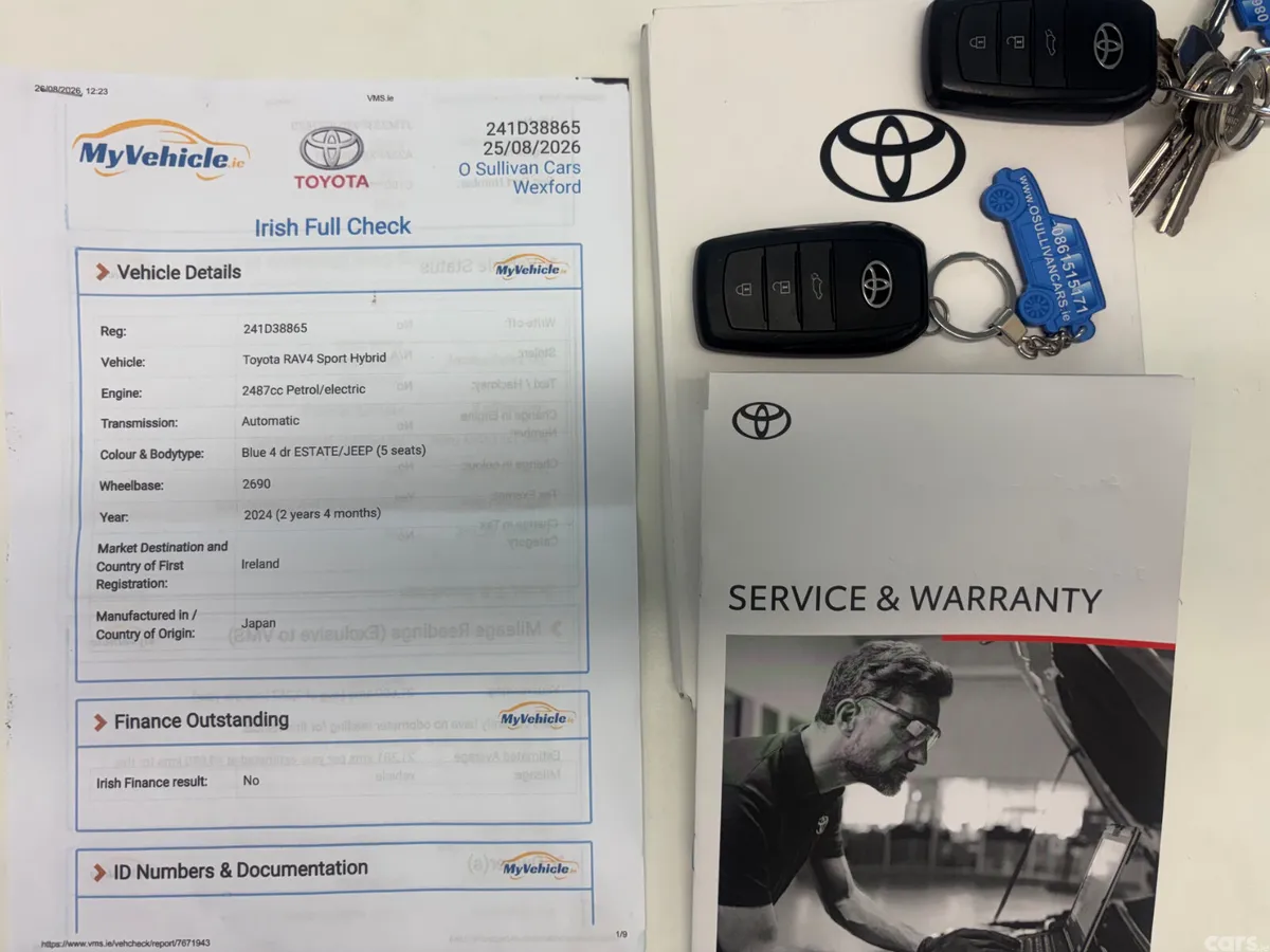 Toyota RAV4 SUV, Petrol Hybrid, 2024, Blue