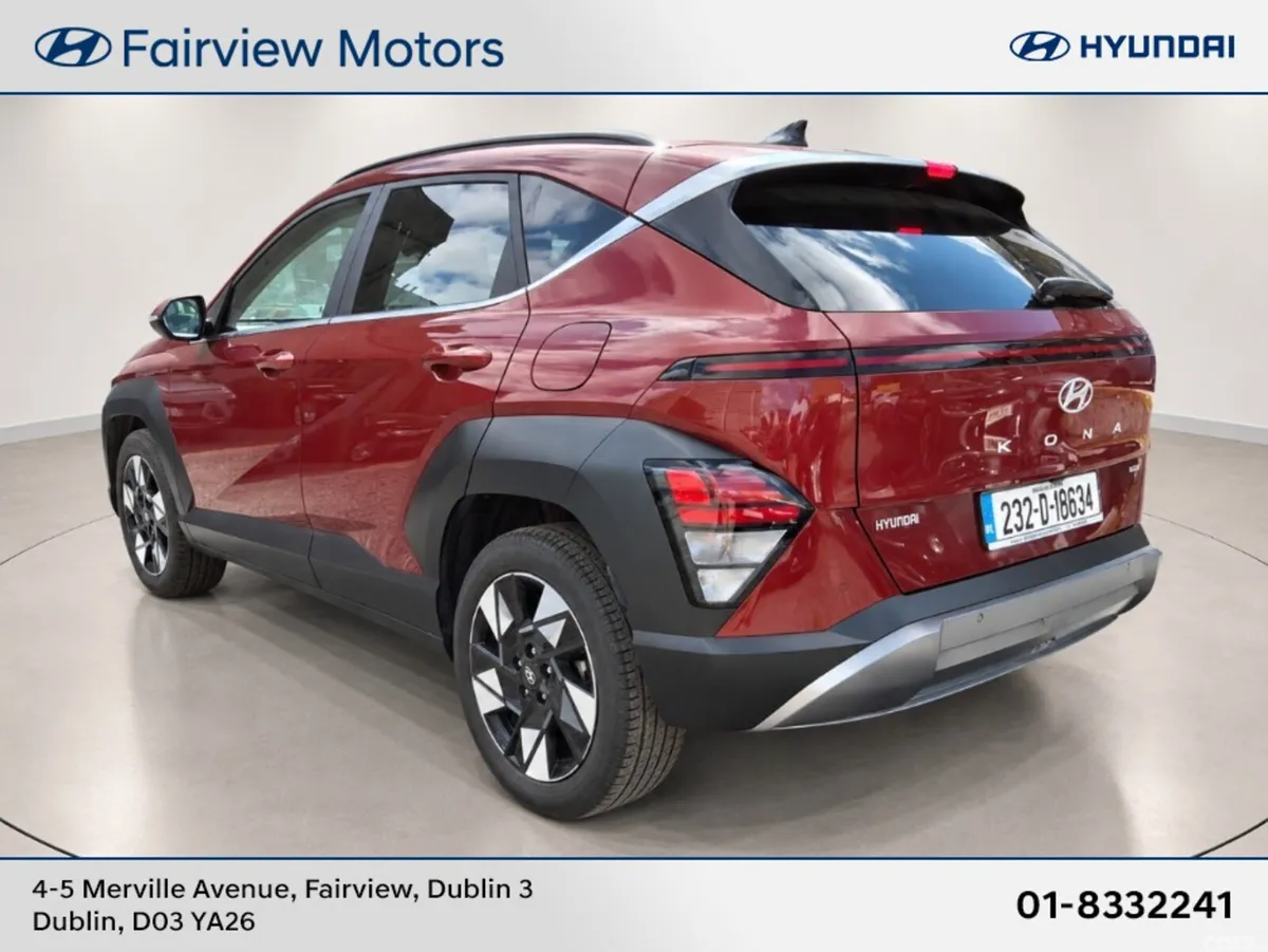 Hyundai KONA SUV, Petrol Hybrid, 2023, Red