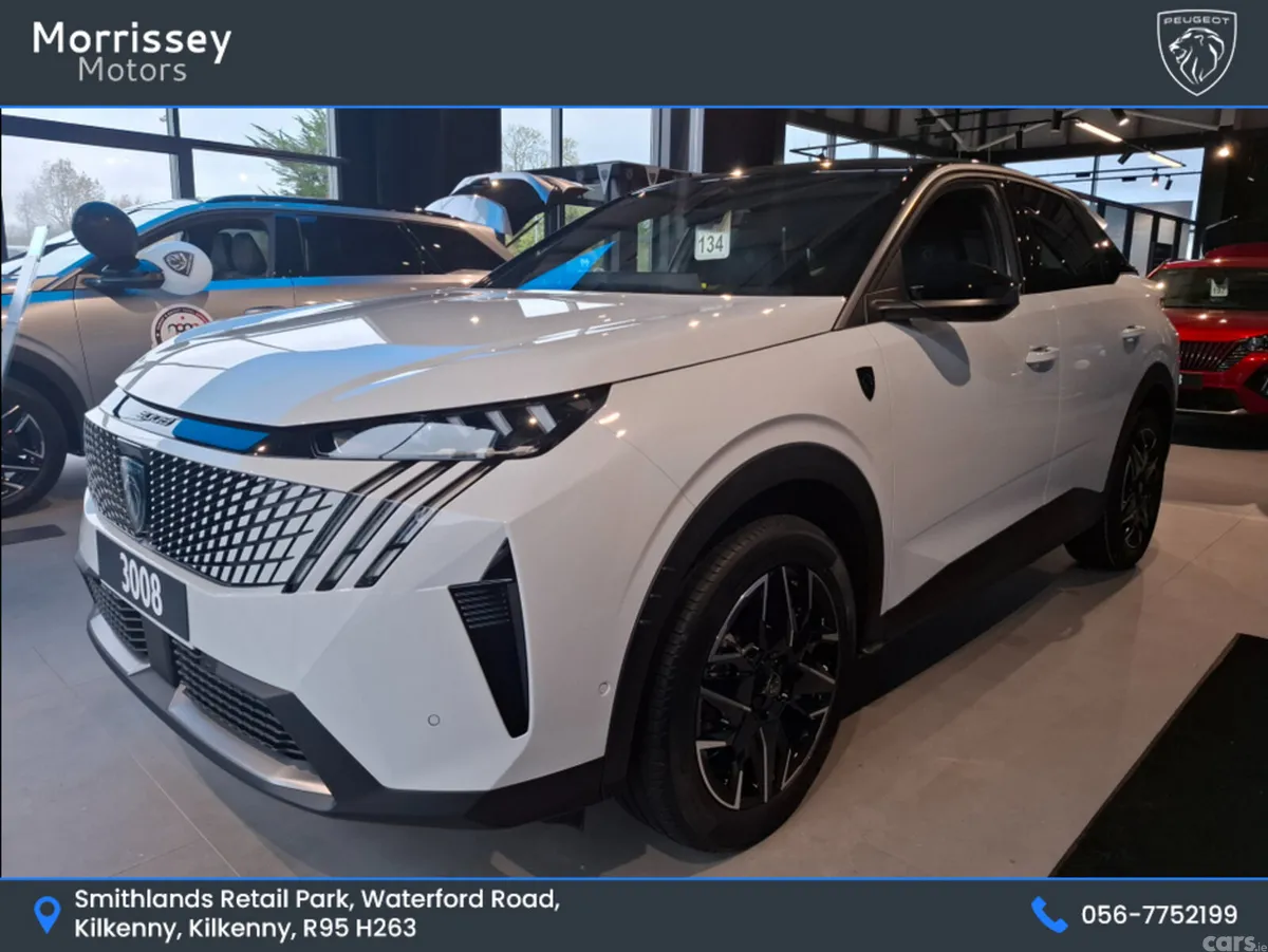 Peugeot 3008 SUV, Petrol Hybrid, 2026, White
