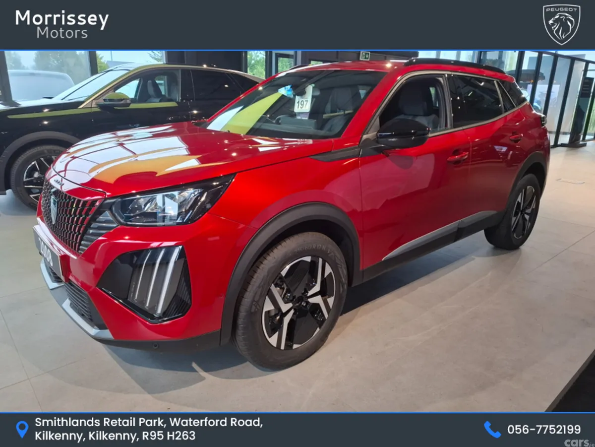 Peugeot 2008 SUV, Petrol Hybrid, 2026, Red
