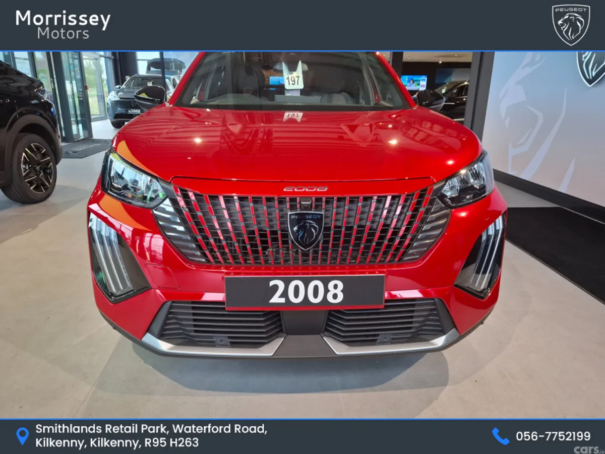 Peugeot 2008 SUV, Petrol Hybrid, 2026, Red