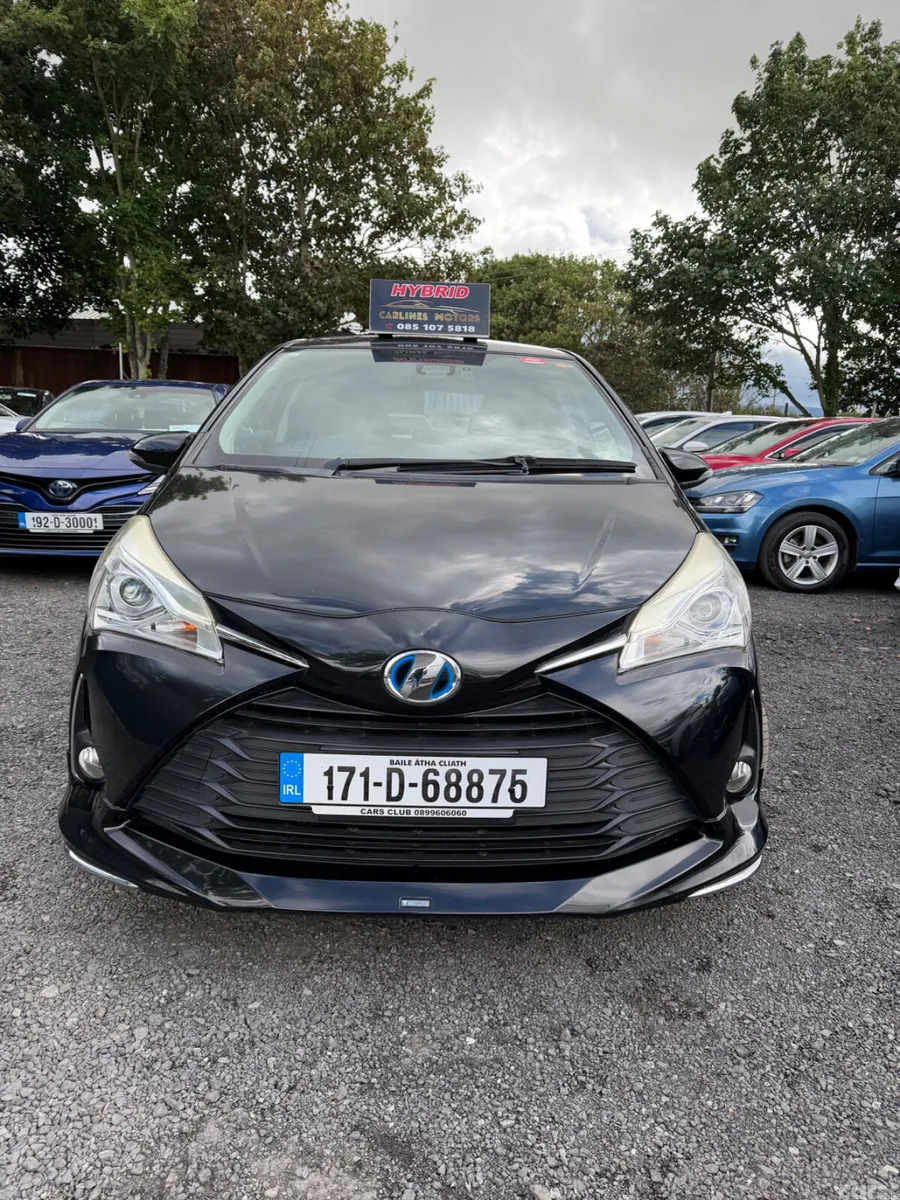 Toyota Vitz Hatchback, Petrol Hybrid, 2017, Black