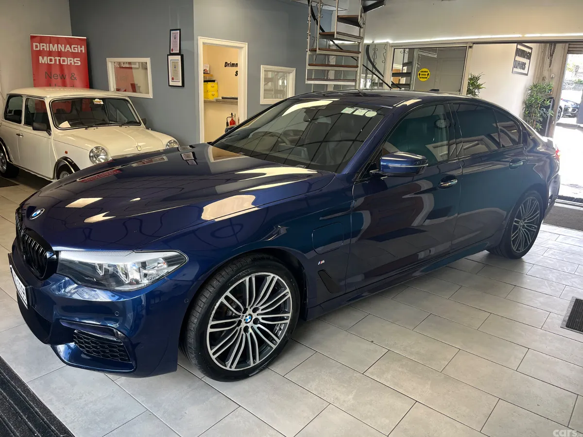 BMW 5-Series Saloon, Petrol Hybrid, 2017, Blue