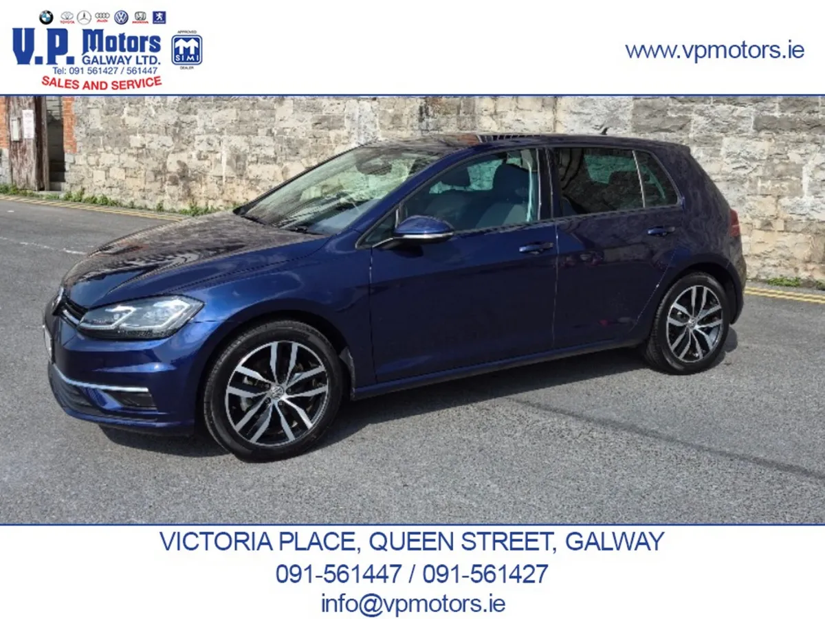 Volkswagen Golf Hatchback, Petrol, 2019, Blue