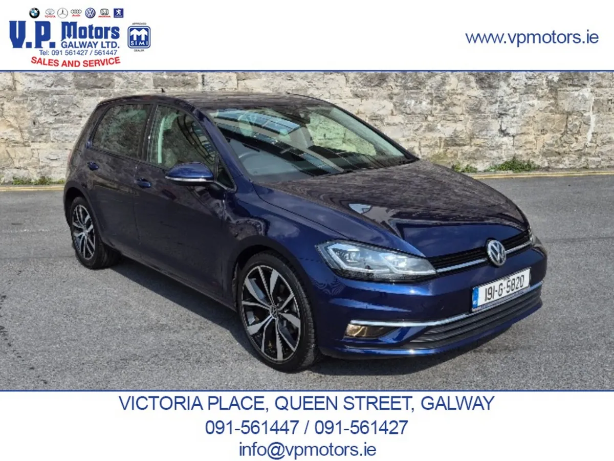 Volkswagen Golf Hatchback, Petrol, 2019, Blue