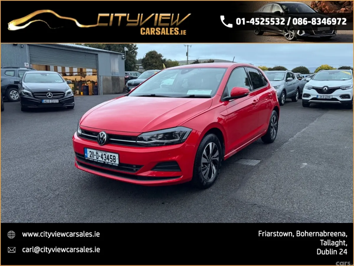 Volkswagen Polo Hatchback, Petrol, 2021, Red