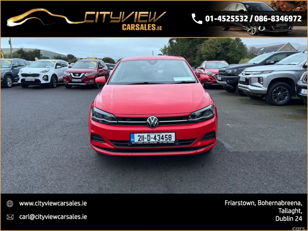 Volkswagen Polo Hatchback, Petrol, 2021, Red