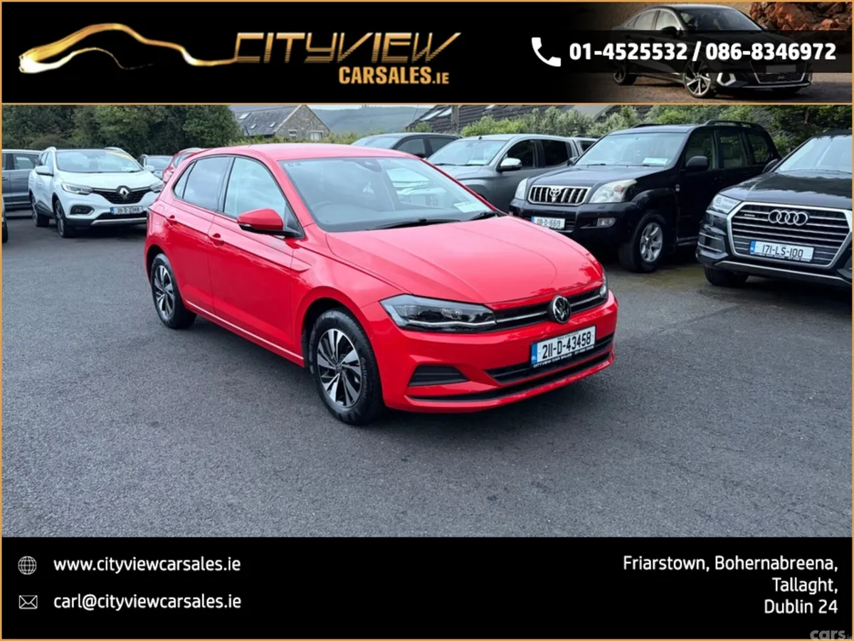 Volkswagen Polo Hatchback, Petrol, 2021, Red