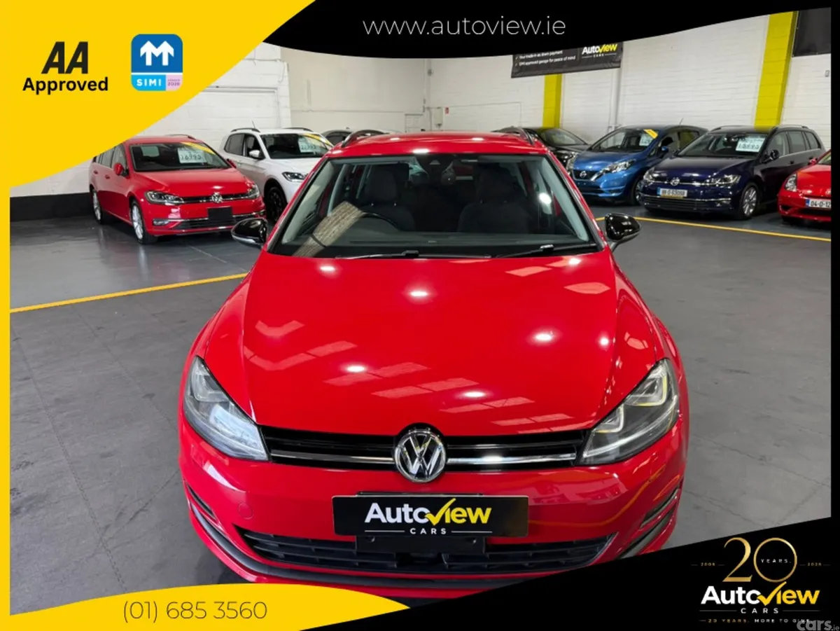 Volkswagen Golf Estate, Petrol, 2017, Red