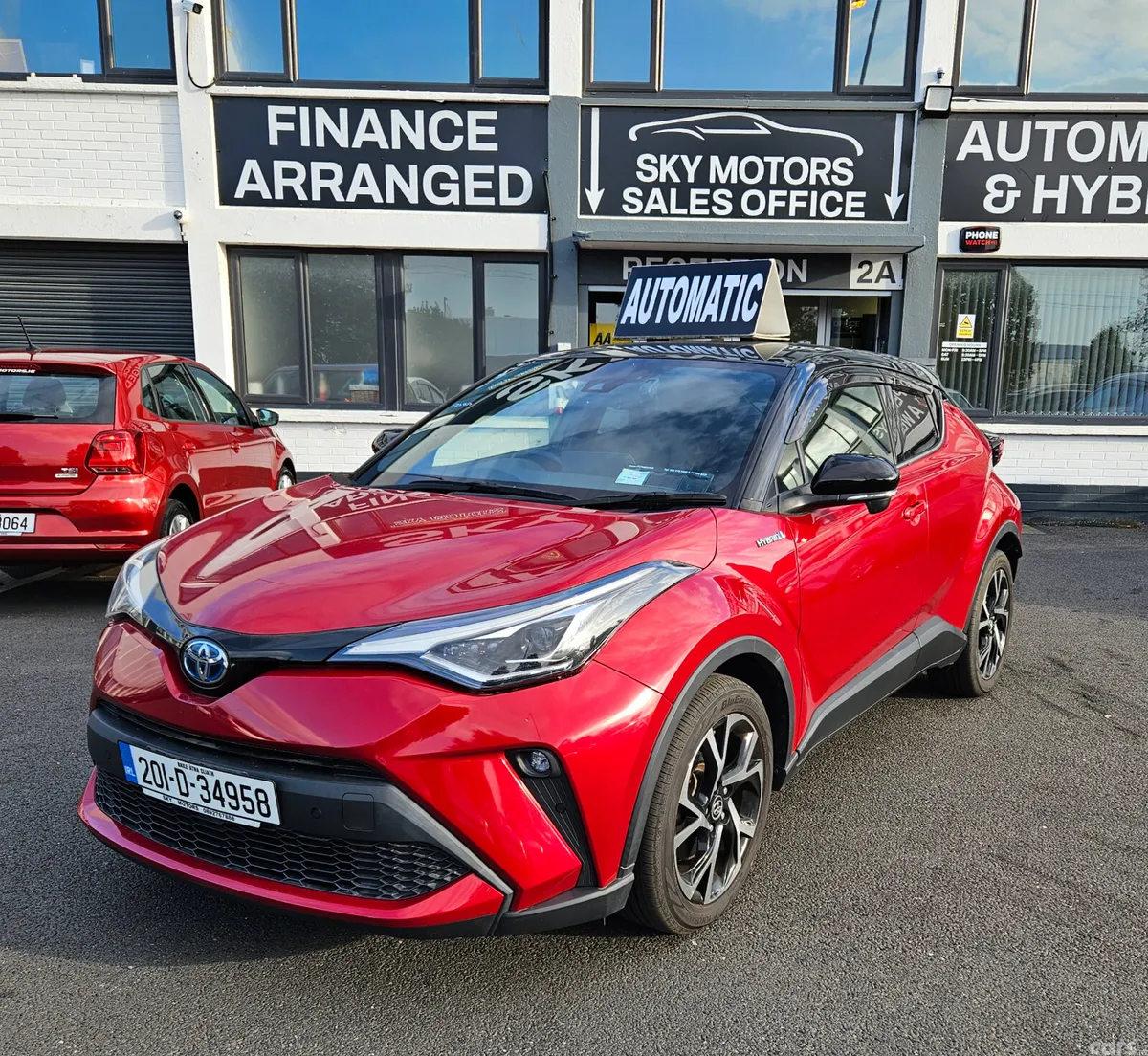 Toyota C-HR SUV, Petrol Hybrid, 2020, Red