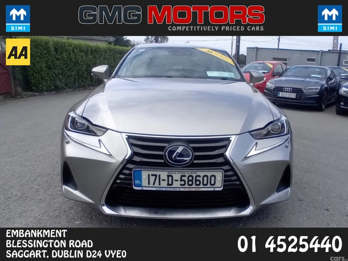 Lexus IS Saloon, Petrol Hybrid, 2017, Silver