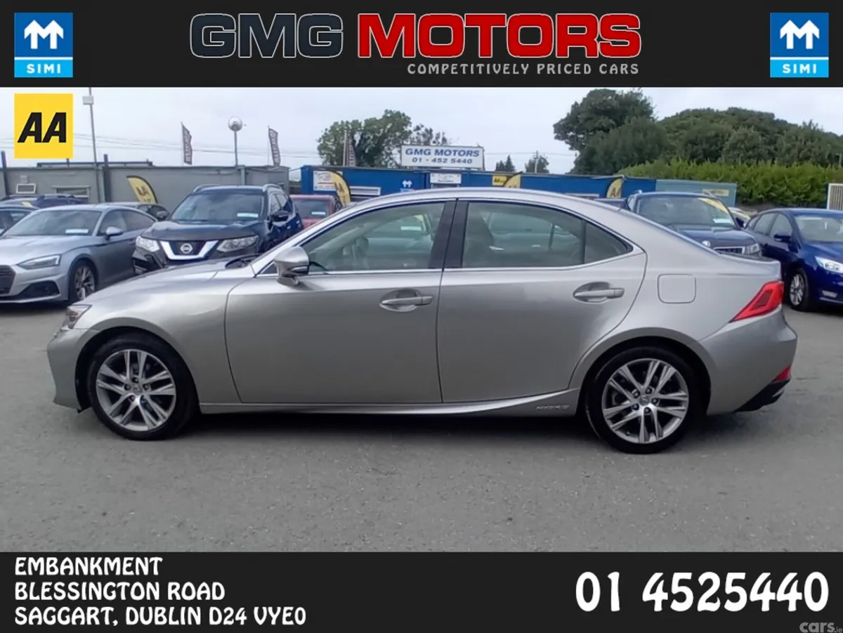 Lexus IS Saloon, Petrol Hybrid, 2017, Silver