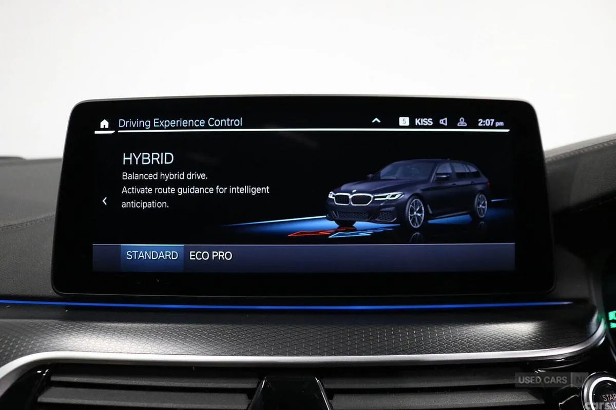 BMW 5-Series Estate, Petrol Hybrid, 2023, Black