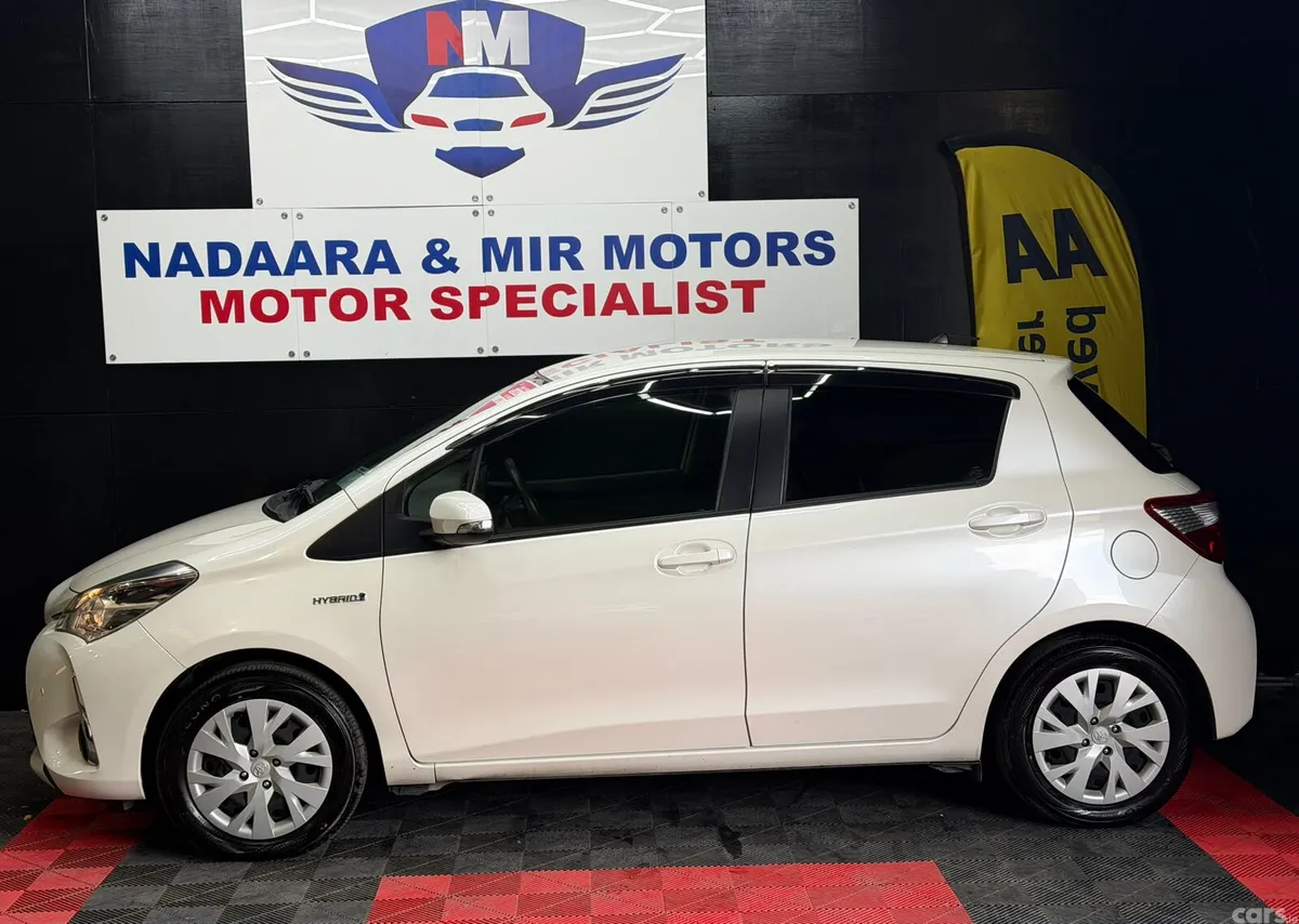Toyota Vitz Hatchback, Petrol Hybrid, 2018, White