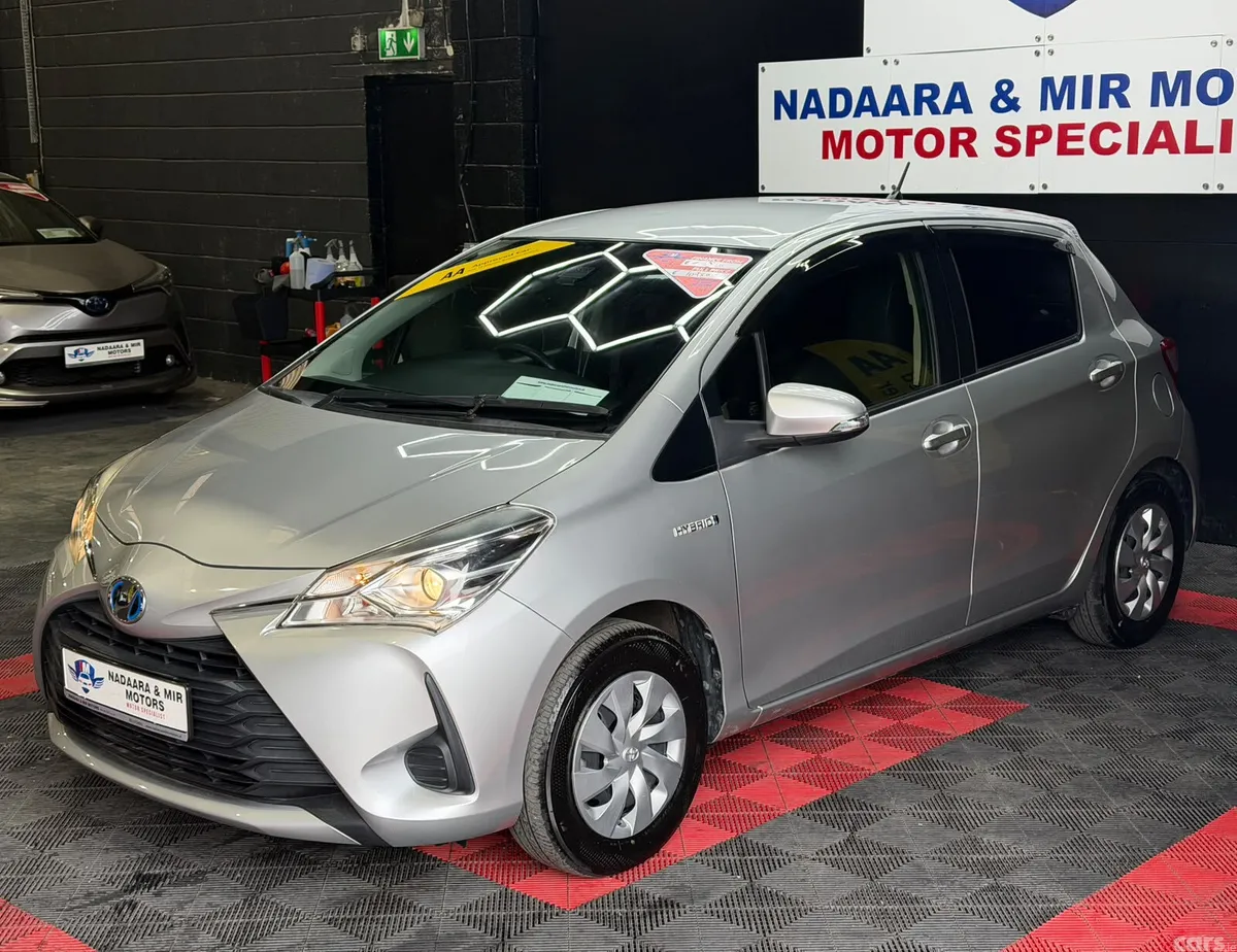 Toyota Vitz Hatchback, Petrol Hybrid, 2017, Silver
