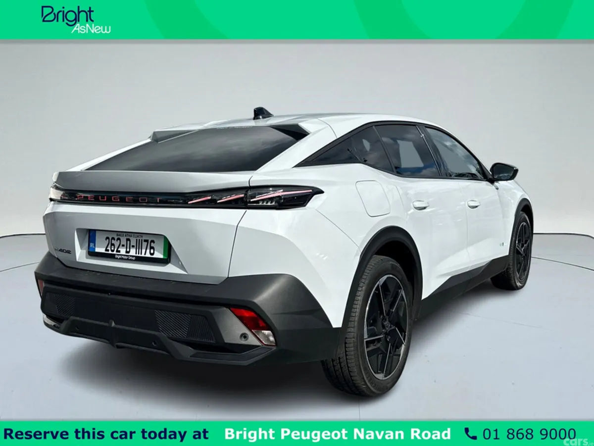 Peugeot 408 Hatchback, Electric, 2026, White