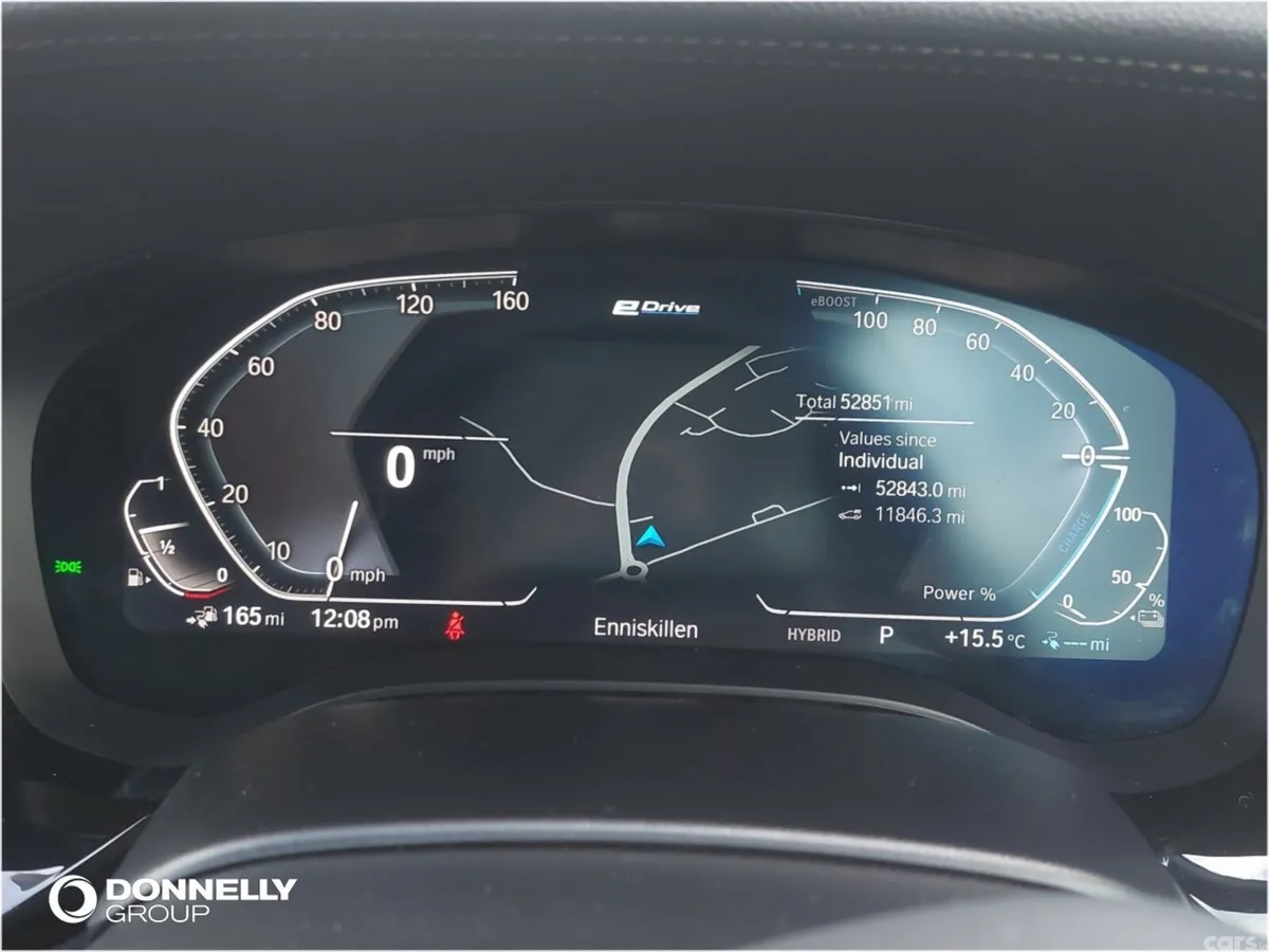 BMW 5-Series Estate, Petrol Hybrid, 2022, Black