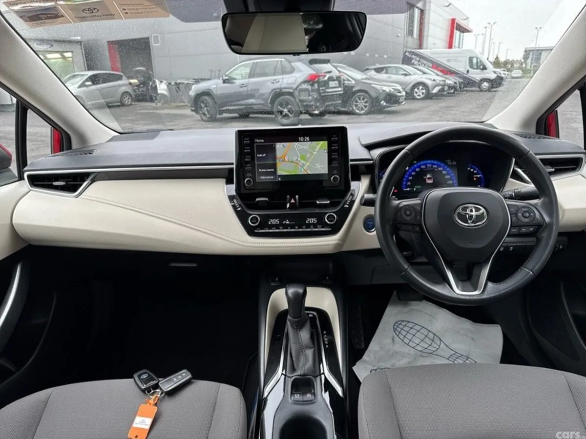 Toyota Corolla Saloon, Petrol Hybrid, 2021, Red