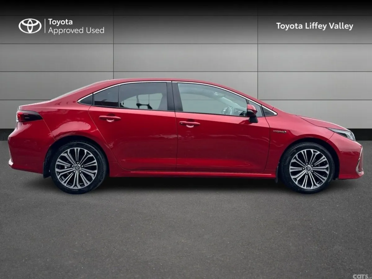 Toyota Corolla Saloon, Petrol Hybrid, 2021, Red