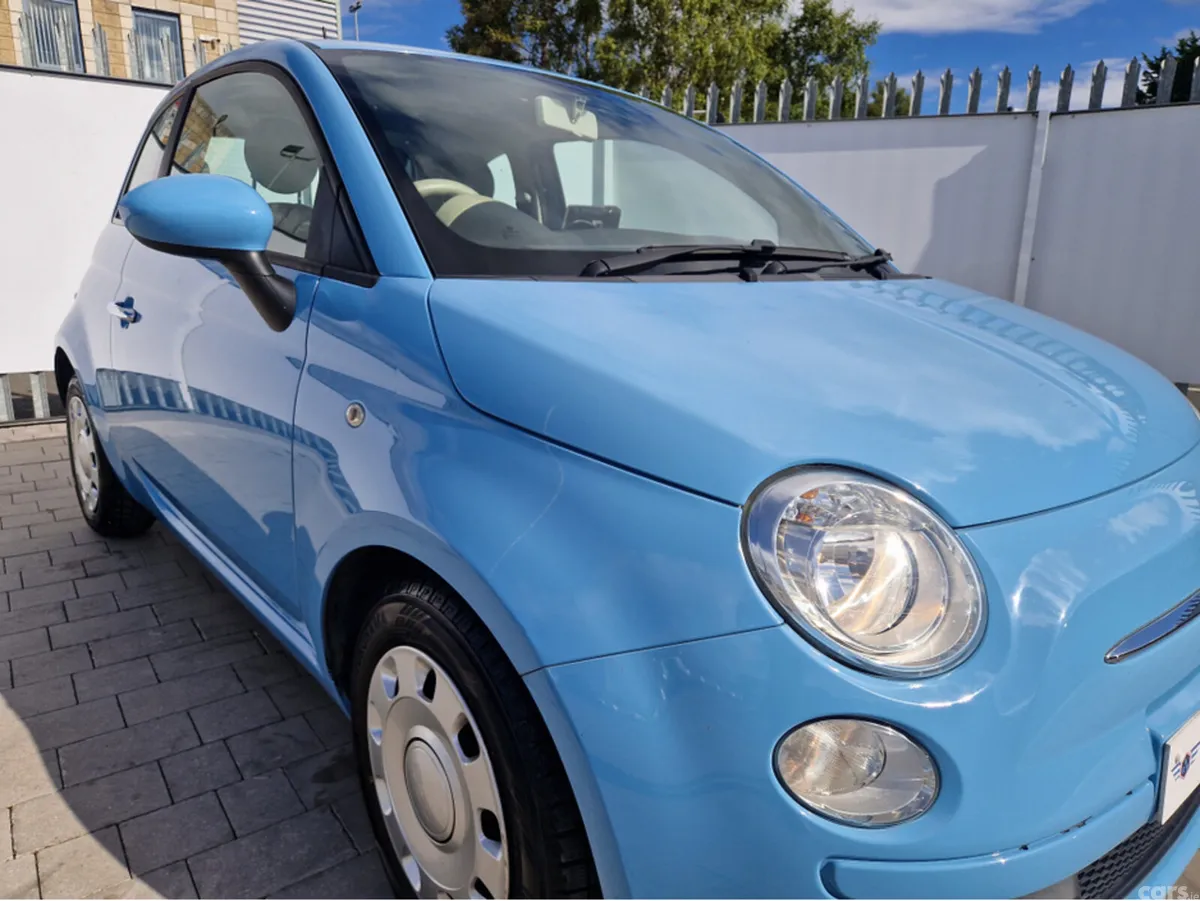 Fiat 500 Hatchback, Petrol, 2015, Blue