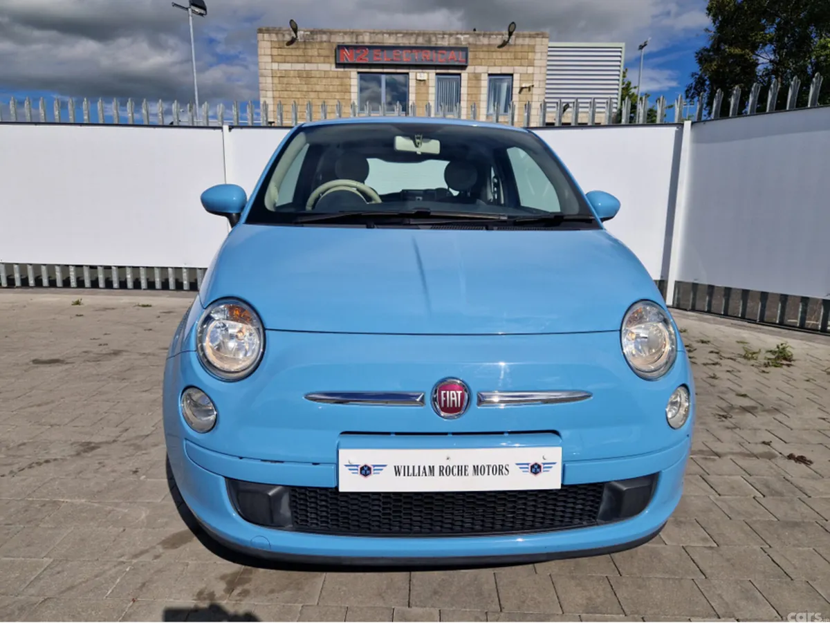 Fiat 500 Hatchback, Petrol, 2015, Blue