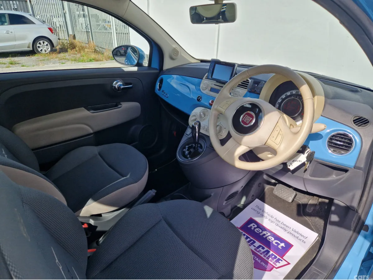 Fiat 500 Hatchback, Petrol, 2015, Blue