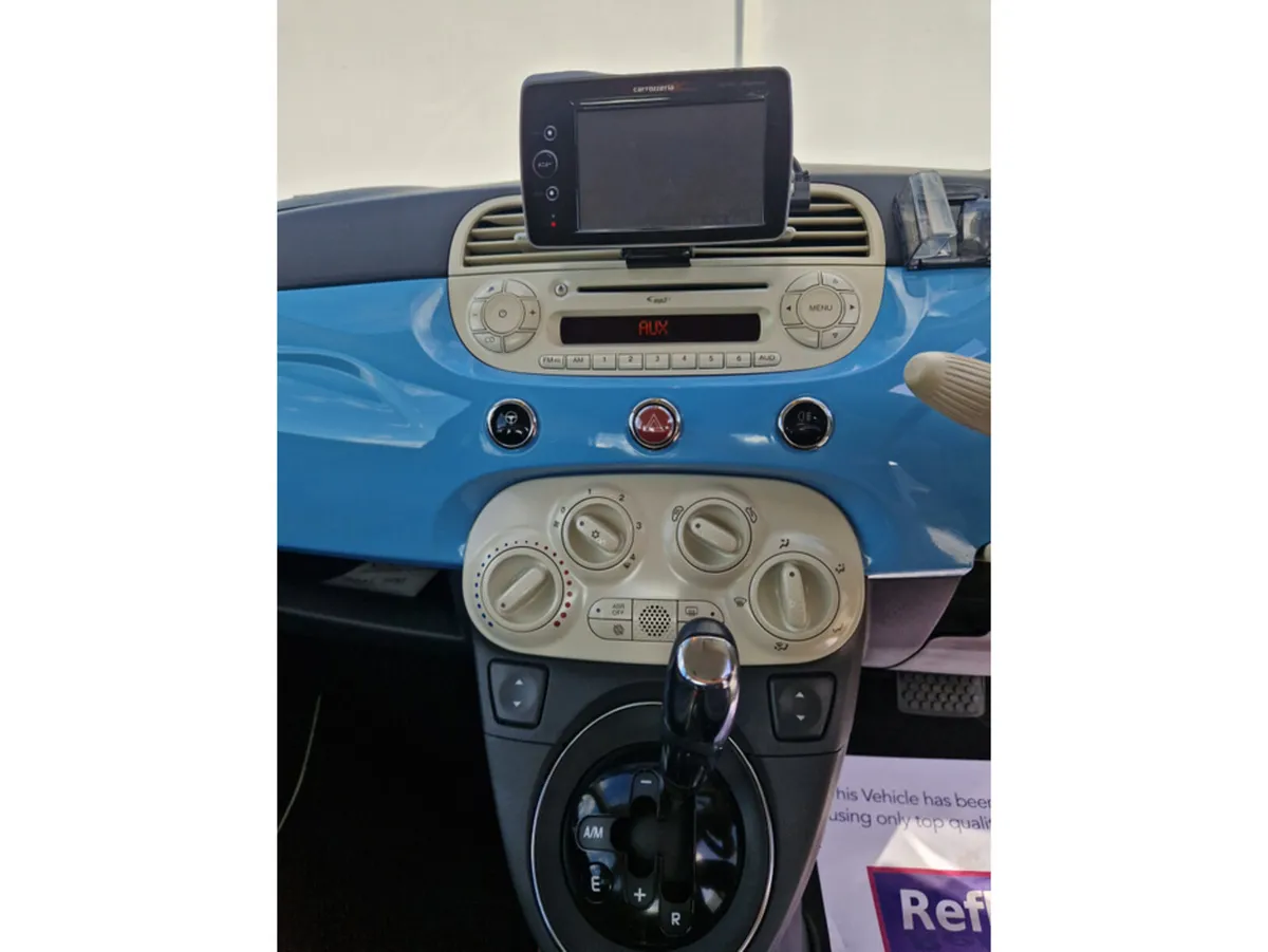 Fiat 500 Hatchback, Petrol, 2015, Blue