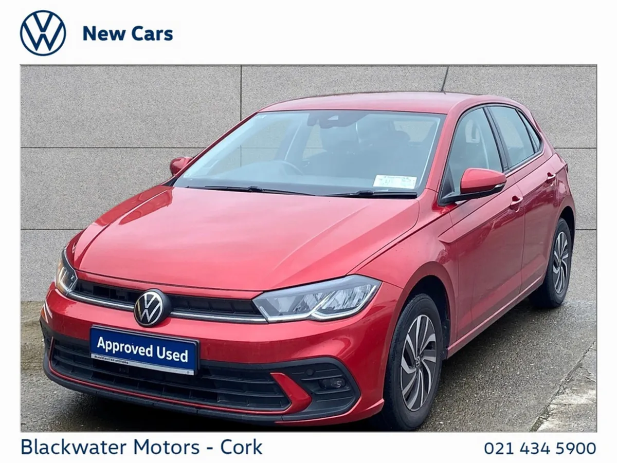 Volkswagen Polo Hatchback, Petrol, 2022, Red