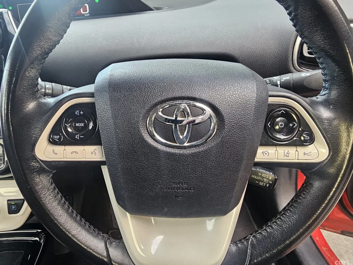 Toyota Prius Hatchback, Petrol Plug-in Hybrid, 2017, Red