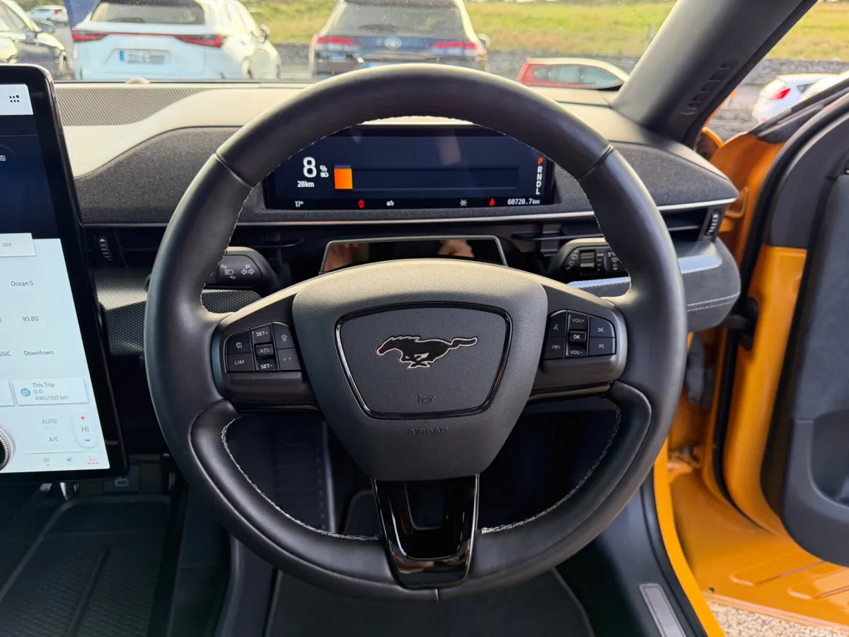 Ford Mustang Mach-E Hatchback, Electric, 2022, Orange