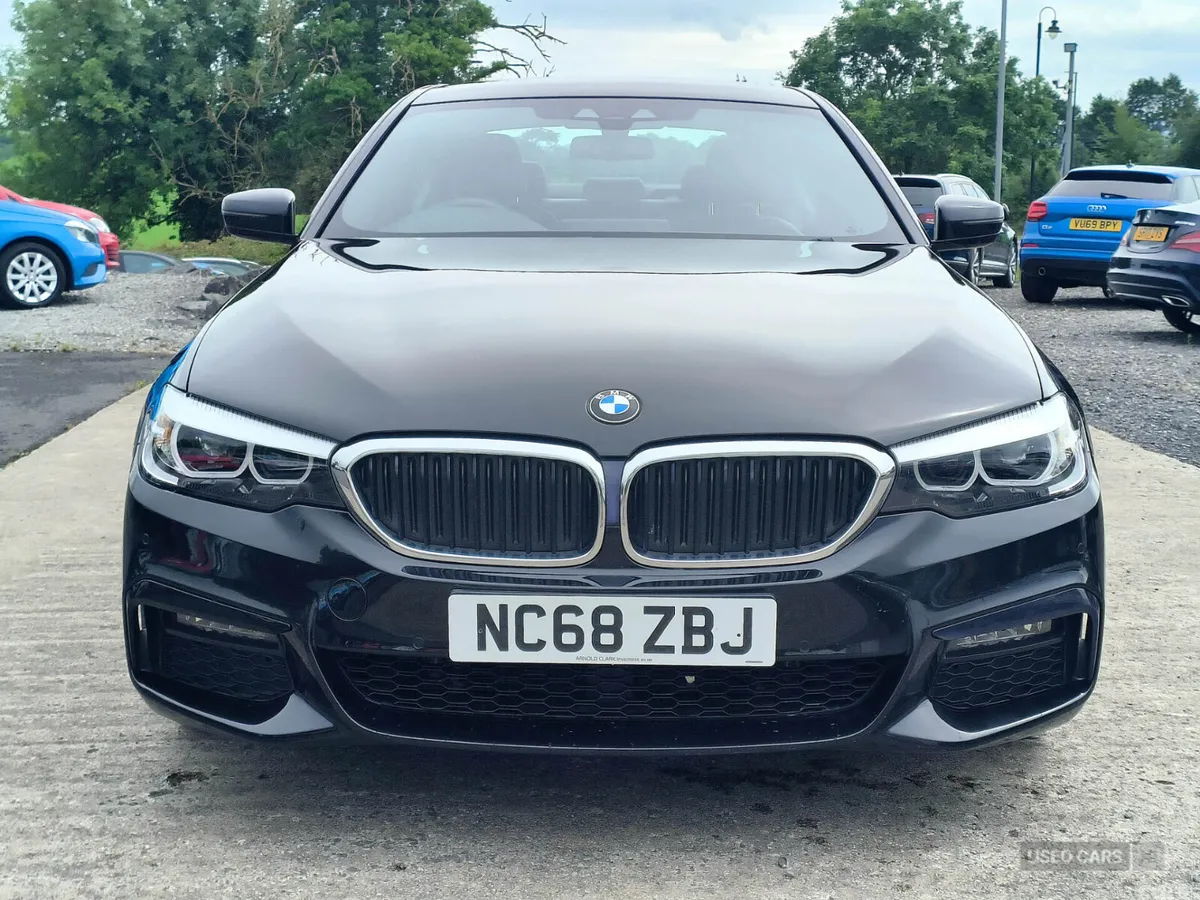 BMW 5-Series Saloon, Petrol Hybrid, 2019, Black