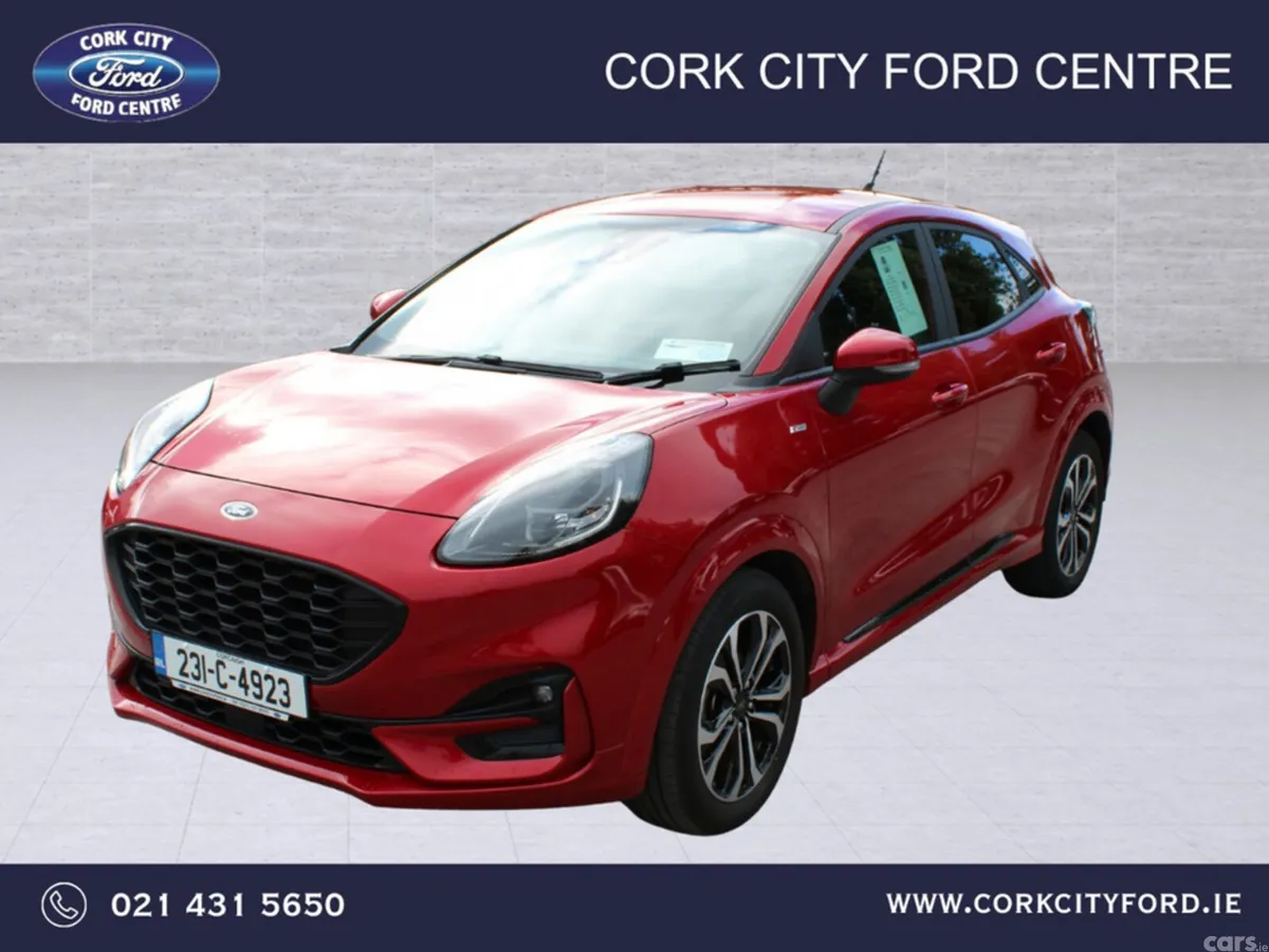 Ford Puma MPV, Petrol Hybrid, 2023, Red